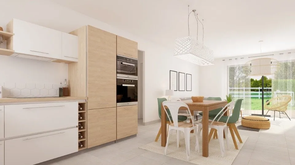 Cuisine - Maison Neuf avec Jardin à Maraussan