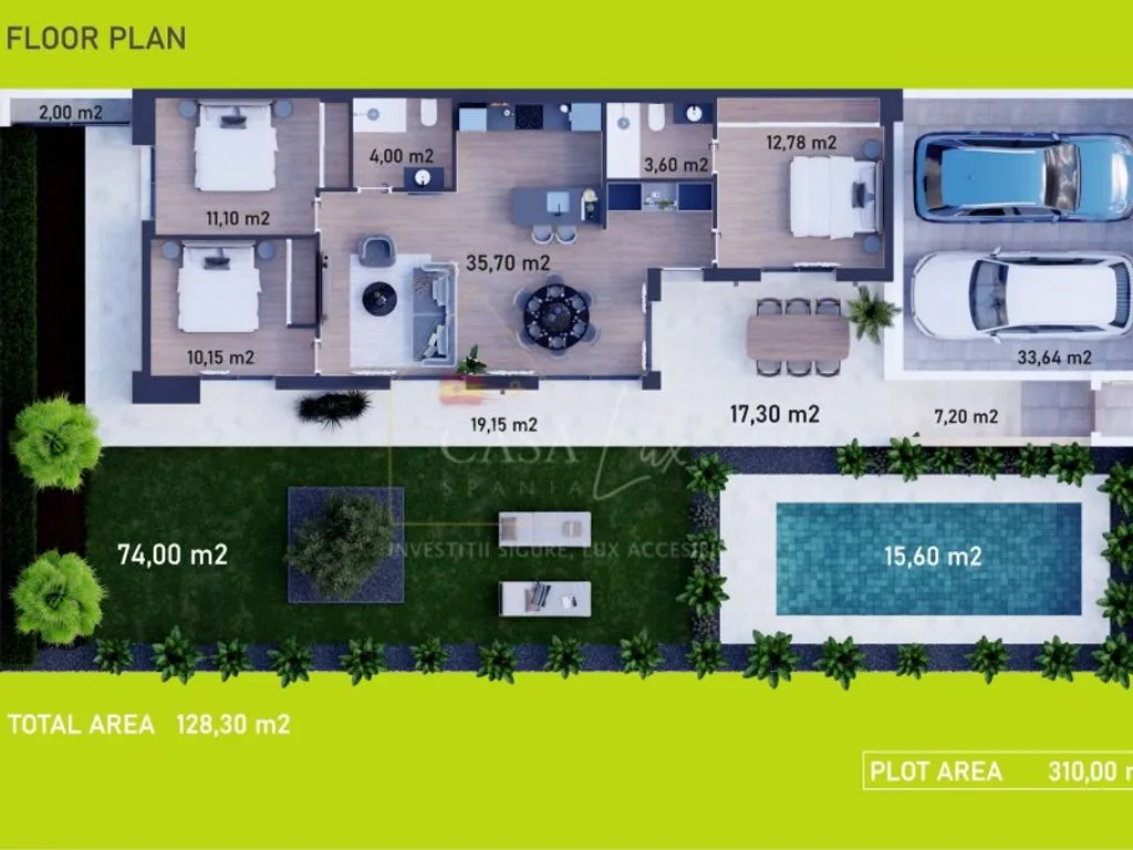 Planimetria - Contemporary Villa with Pool in Finestrat