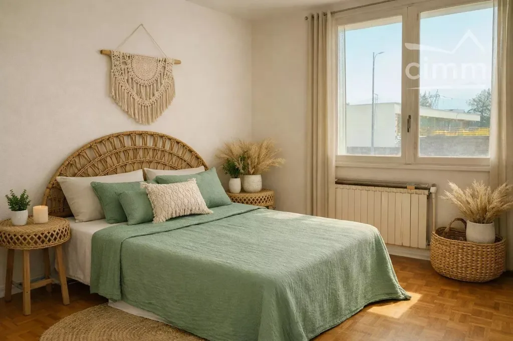 Chambres - Appartement T5 Traversant avec Balcon à Seyssins