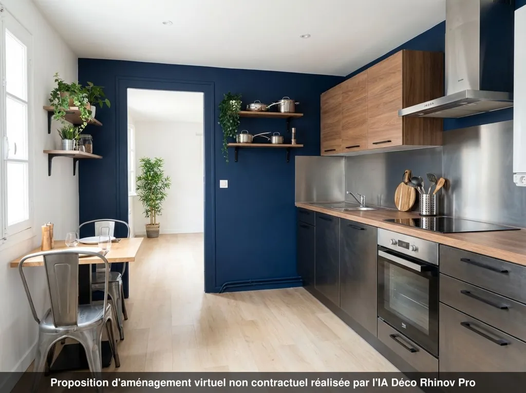 Cuisine - Studio dans l'Hôtel de Cuillé à Rennes