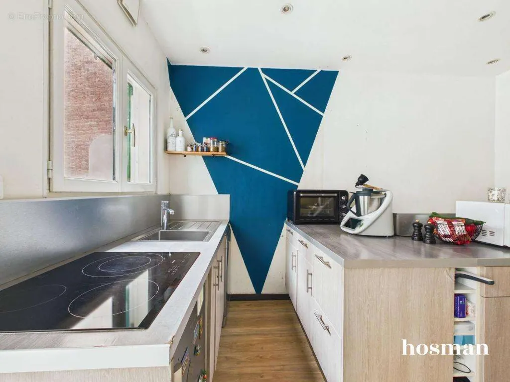 Cucina - Duplex with Balcony in Montparnasse, Paris
