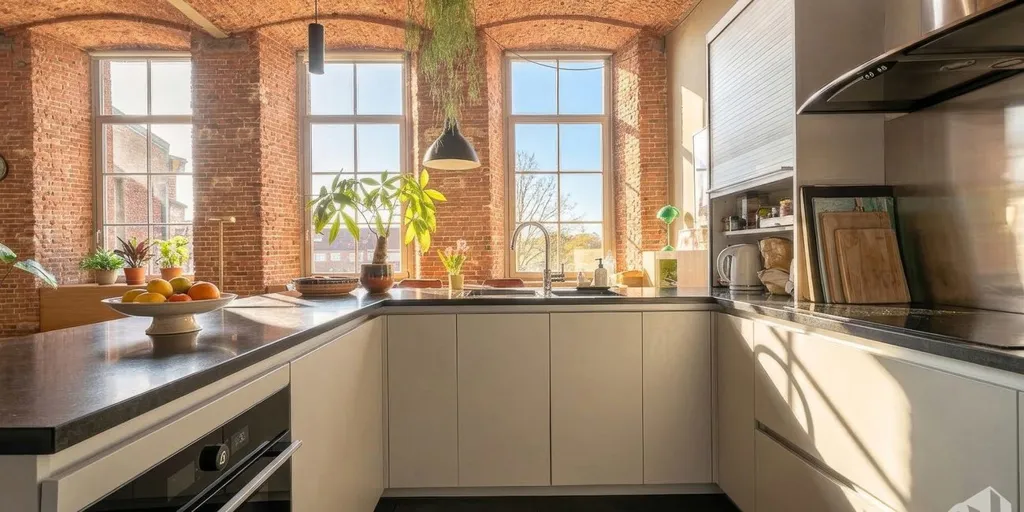 Köök - Loft with Industrial Charm in Lot