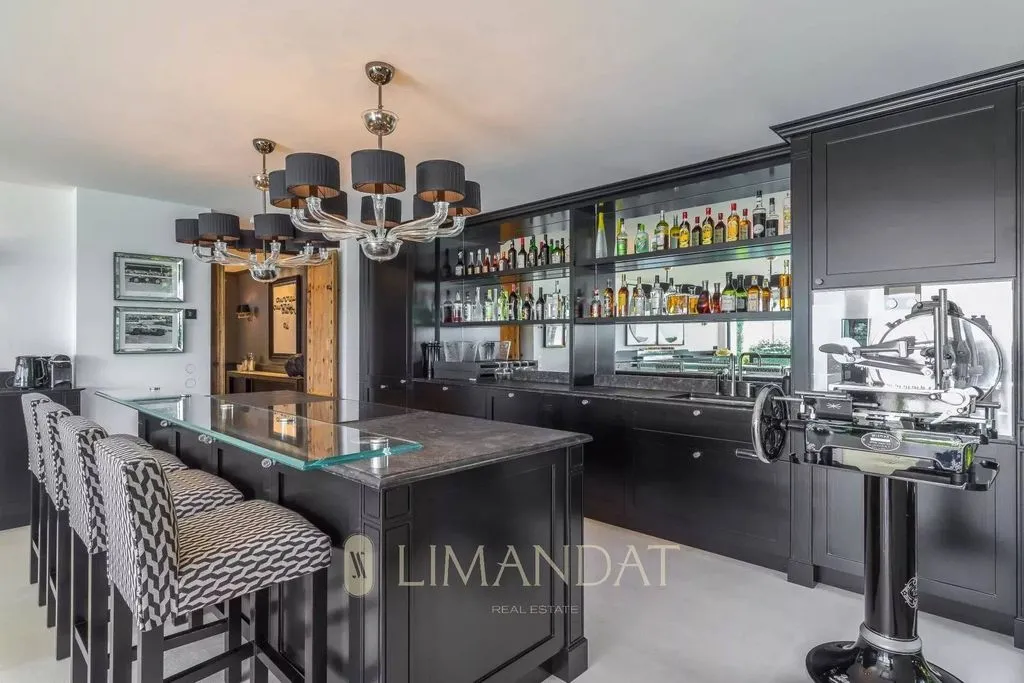 Köök - Luxury Villa with Sea View in Grimaud