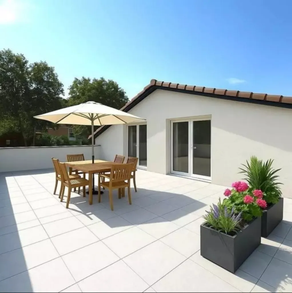 Terrasse - Appartement 4 Pièces avec Terrasse au Sud-Est à Castanet
