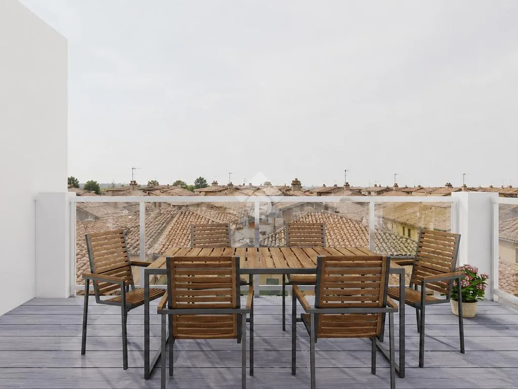 Terrasse - Modern Trilocale with Terrace in Castelfidardo