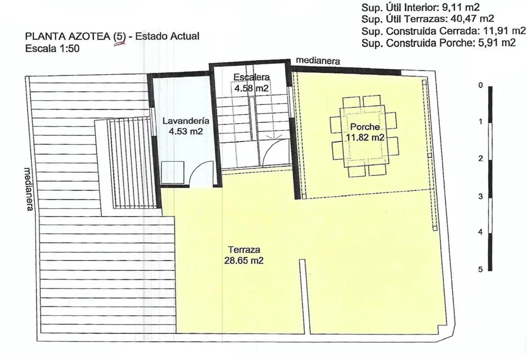 Plan - Penthouse with 40m² Terrace in Palma de Mallorca