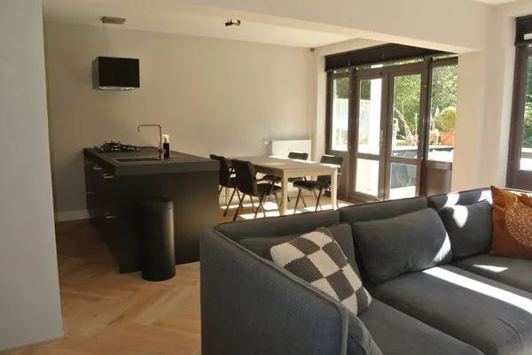 Living Room - 2-Bedroom Apartment with Park View in Den Haag