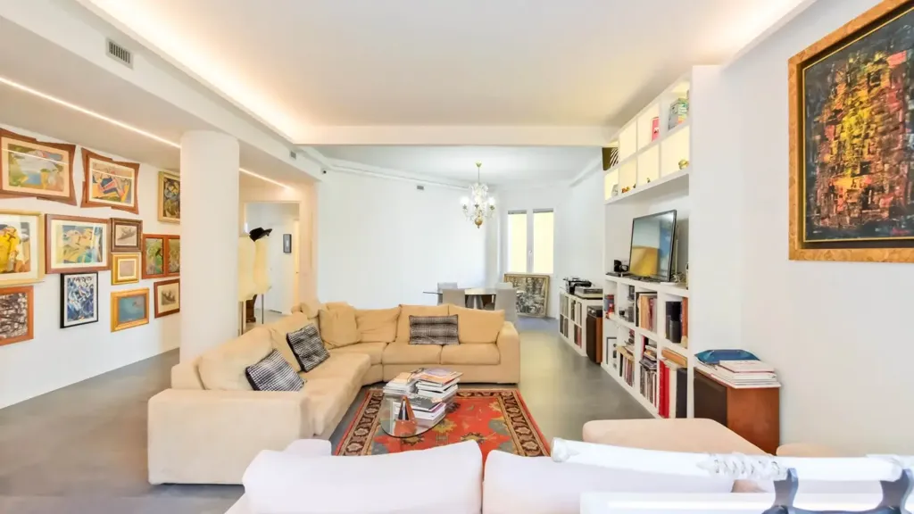 Séjour - Rustic-Style Apartment with Historic View in Florence