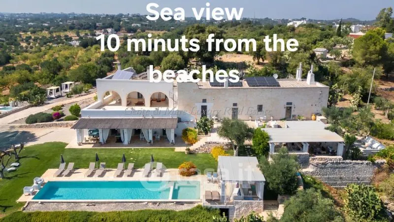 Vue aérienne - Rustic Masseria with Pool in Ostuni