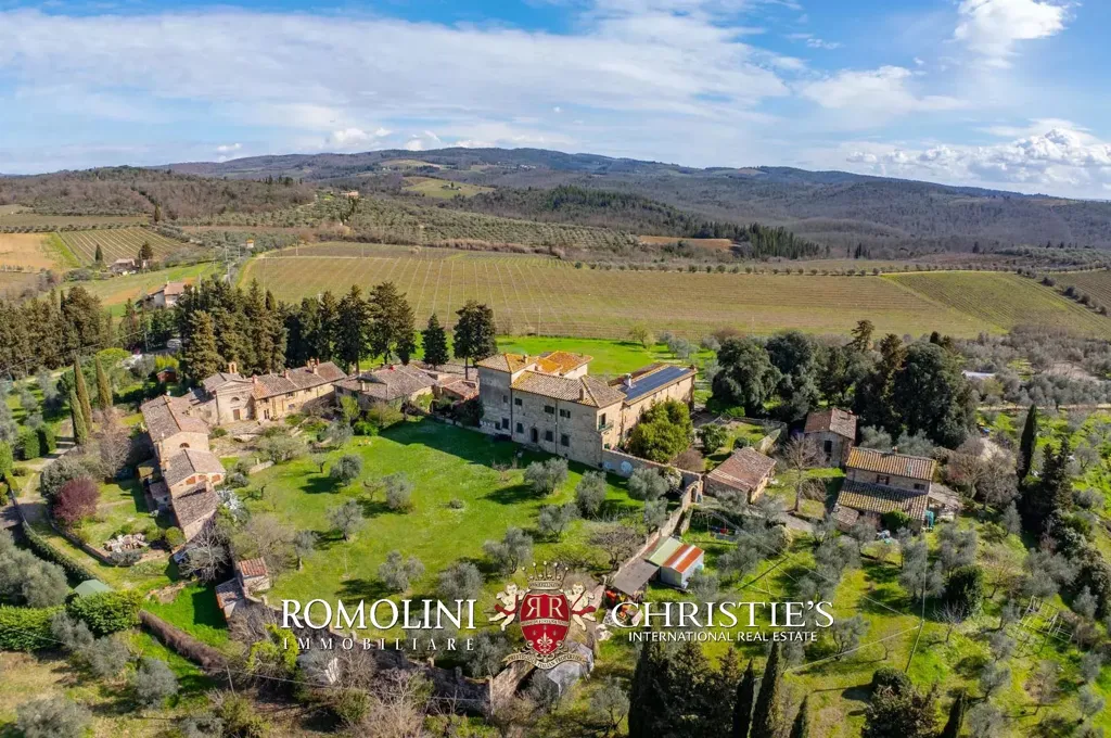 Õhuvaade - Historical Villa with Pool in Chianti Hills