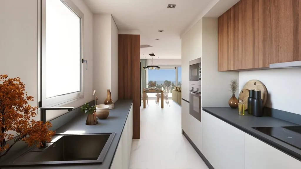 Köök - Apartment with Seafront Proximity in Marbella
