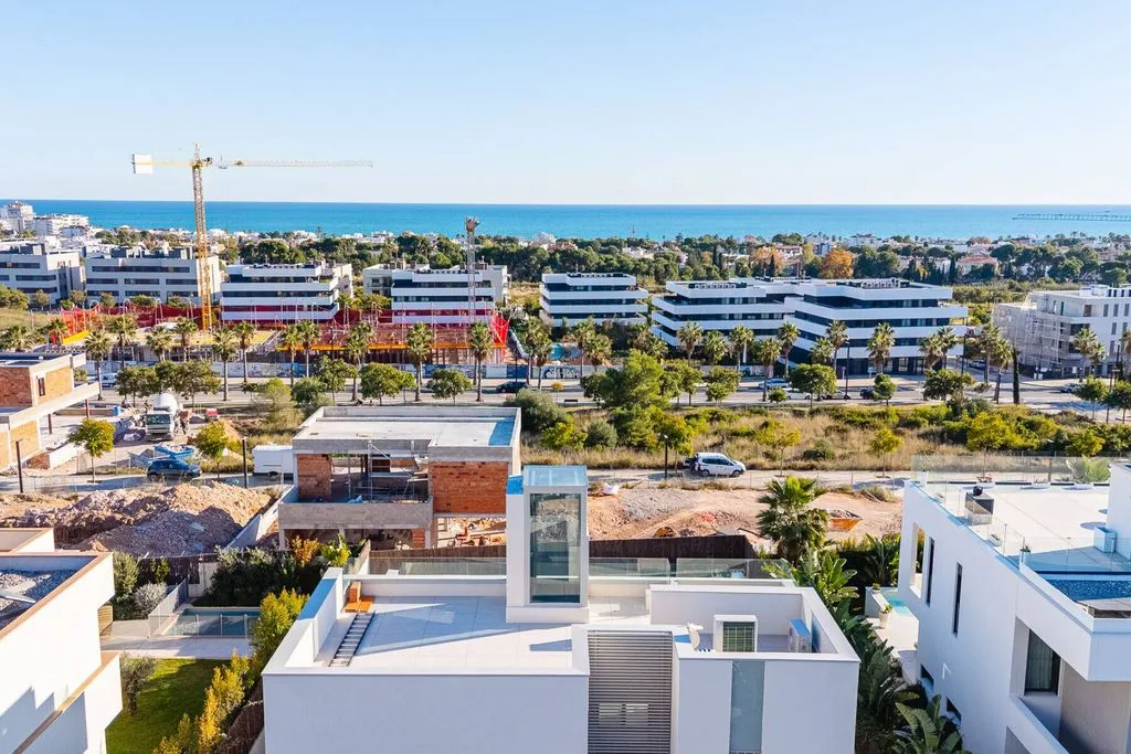 Vue aérienne - Luxury Detached House with Rooftop Terrace in Sitges