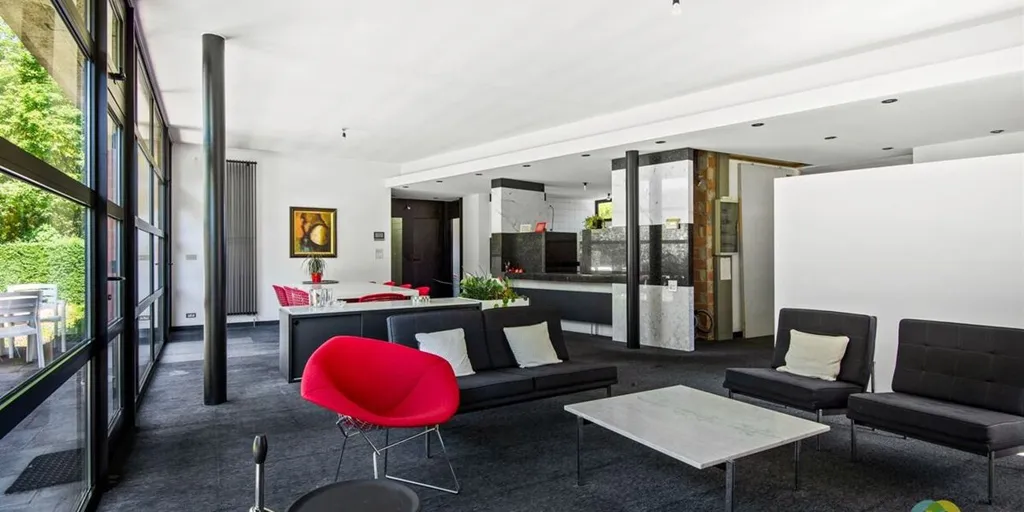Séjour - Villa Architecturale avec Terrasse à Grimbergen
