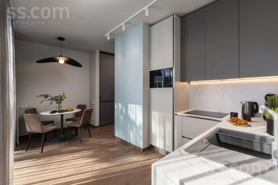Cuisine - Apartment with Large Terrace in Jūrmala Centre