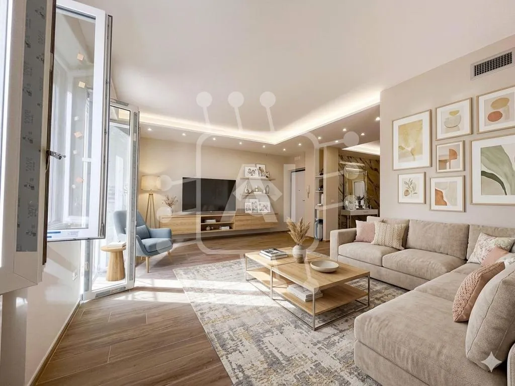 Séjour - Bright 3-Room Apartment with Balcony in San Severo