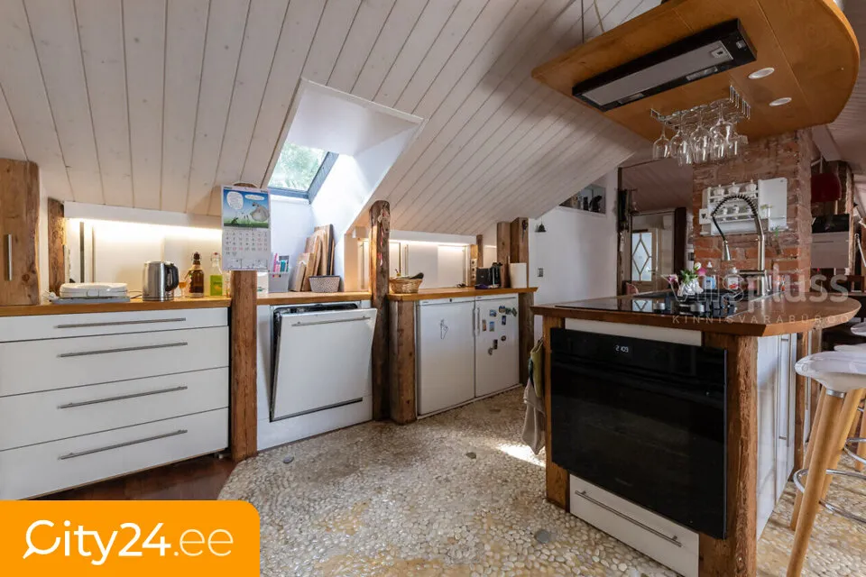 Cuisine - Attic Flat with Terrace in Tartu Centre