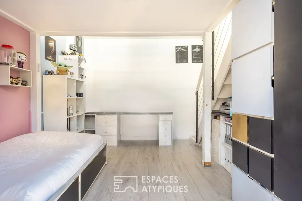 Chambres - Loft en Duplex avec Verrière à Saint-Ouen