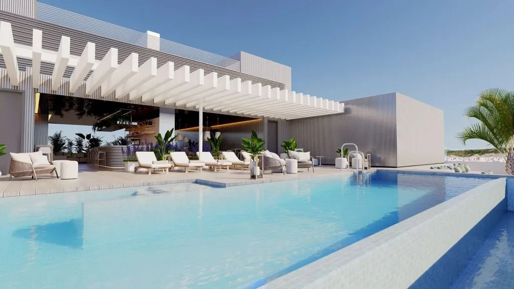Piscine - Luxury Beachfront Flat with Gym in Málaga