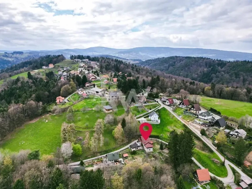 Vue aérienne - Spacious Country House with Garden in Rače