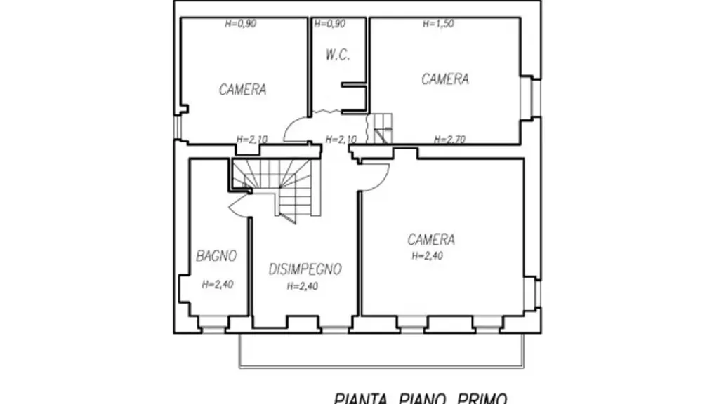 Floor Plan - Rustic Cascina with Garden in Diano d'Alba