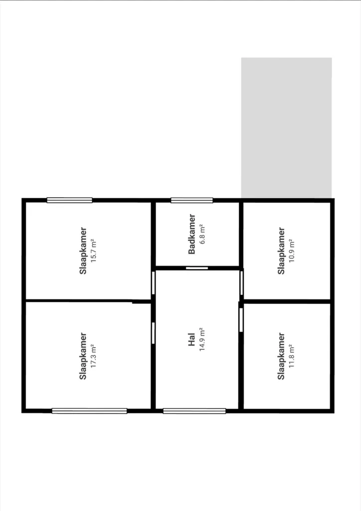 Plan - Maison à Renover avec Jardin et Terrasse à Putte
