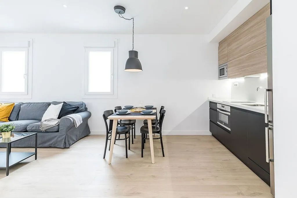 Living Room - Modern Studio with Air Conditioning in Salamanca