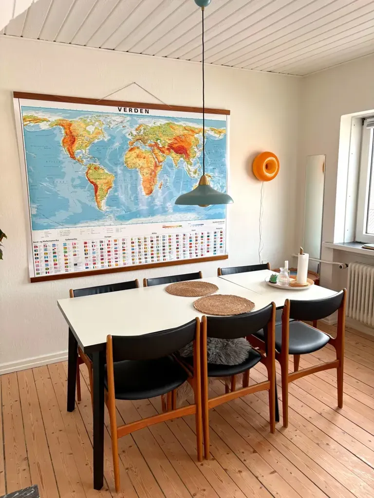 Dining Room - 3-Bed Apartment with Balcony in Øgade, Aalborg