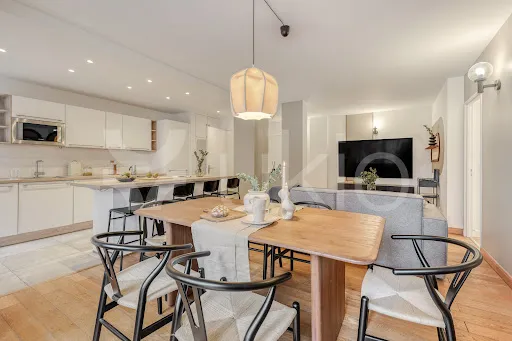 Salle à manger - Appartement de Luxe Meublé avec Ascenseur à Paris 15e