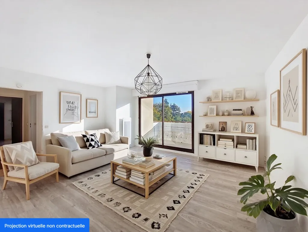 Soggiorno - 3-Bed Flat with Park View in Mérignac
