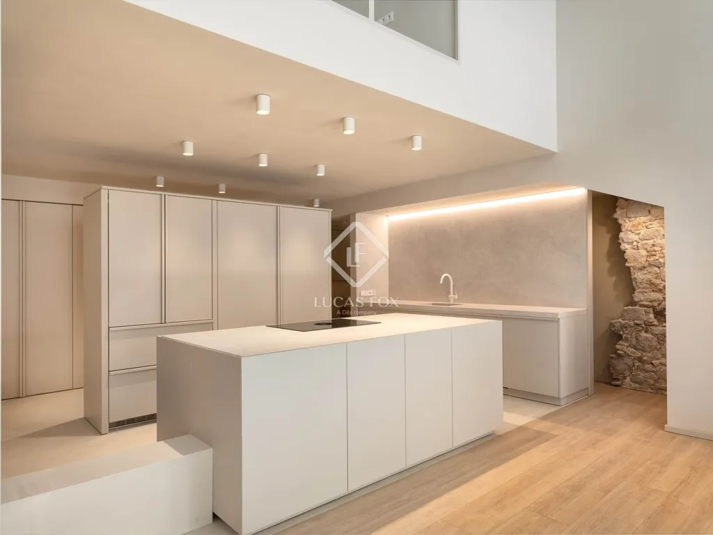 Cuisine - Penthouse in Renovated Palace, Girona