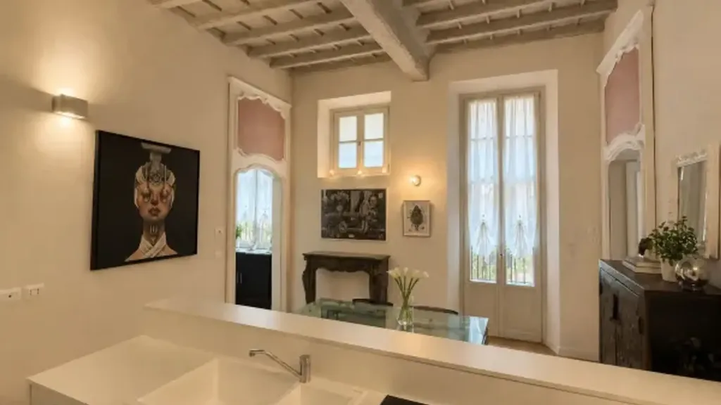 Séjour - Charm Apartment with Historic Features in Turin