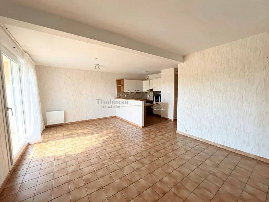 Living Room - Flat with Sea View in Centre Ville St Brévin