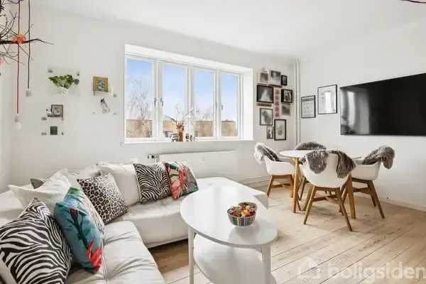 Séjour - Apartment with Balcony in Central Viborg