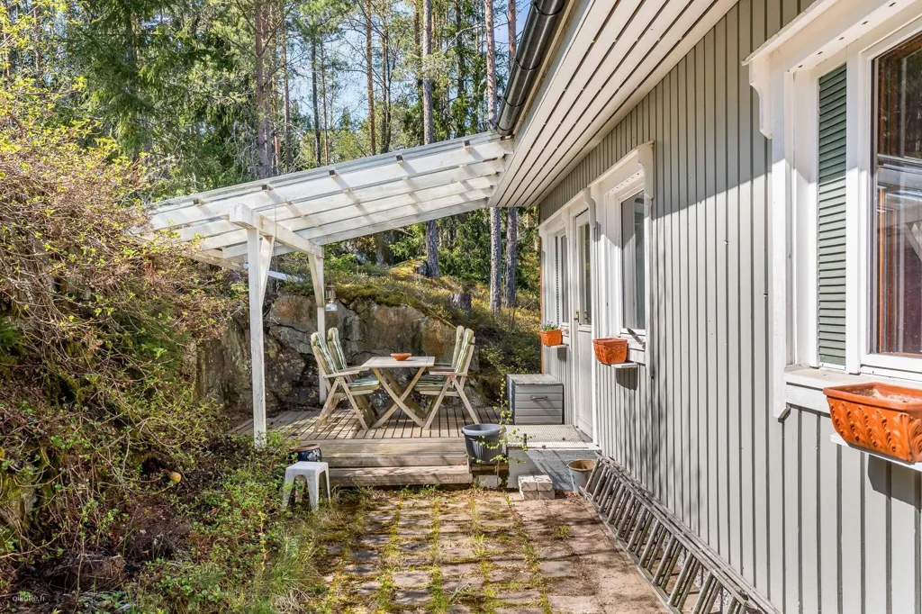Terrasse - Seafront Cottage with Sauna in Naantali