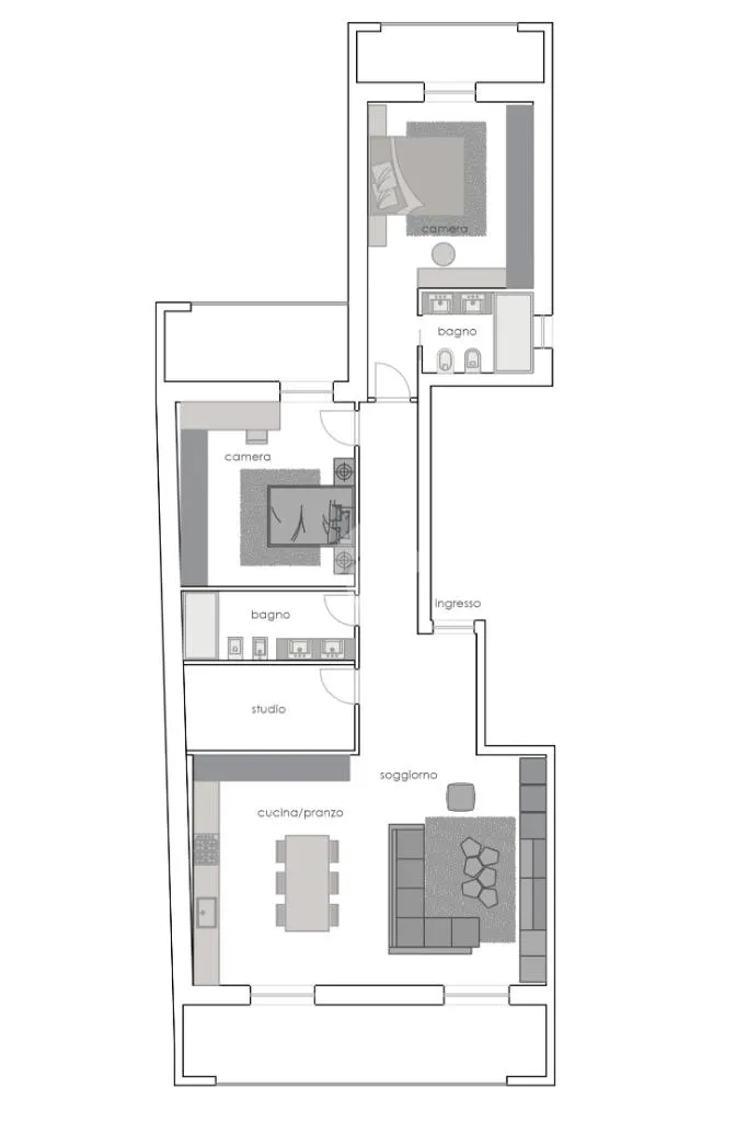 Plaan - Loft Apartment with Balcony in Corso Italia