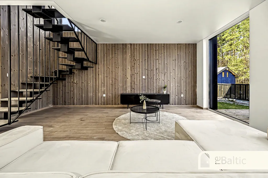 Séjour - Modern House with Terrace in Vilnius