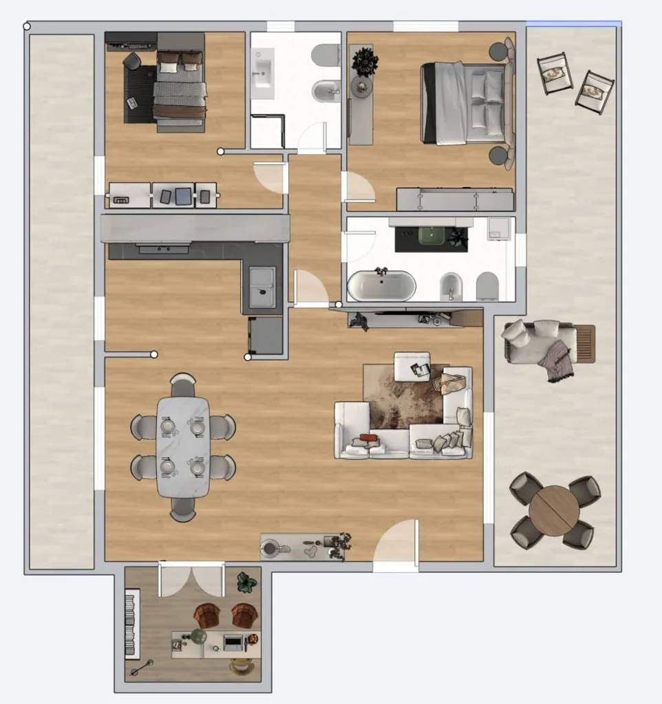 Plan - Luxury Apartment with Tech Features in Legnano