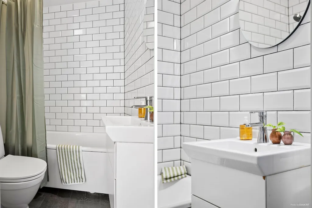 Salles de bain - Two-Bedroom Flat with Balcony on Åhusgatan