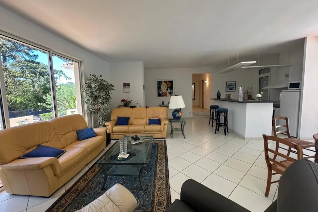 Séjour - Maison avec Piscine Chauffée au Canon, Cap Ferret