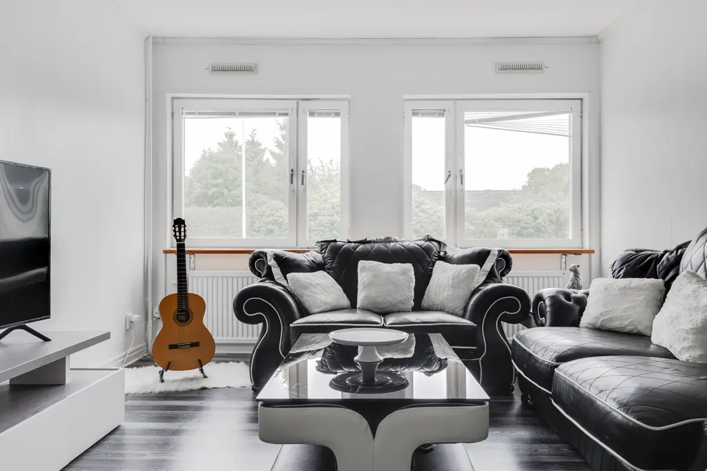 Séjour - Renovated Flat with Balcony in Kristinehamn