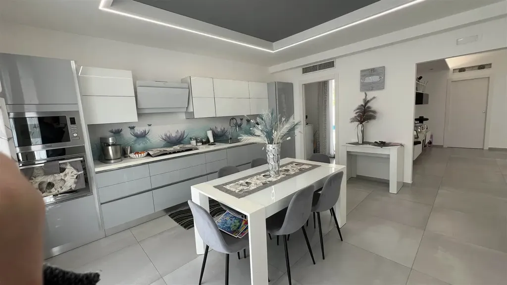 Köök - Villa with Sea View in Sciacca