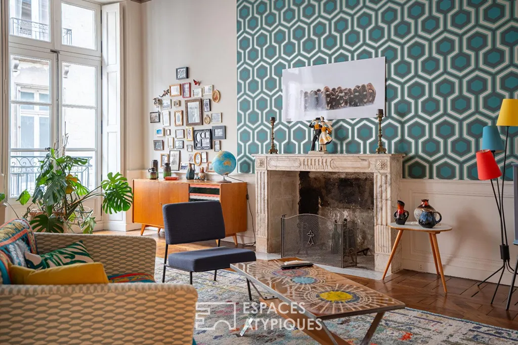 Living Room - Exceptional Apartment in Nantes Graslin/Pommeraye