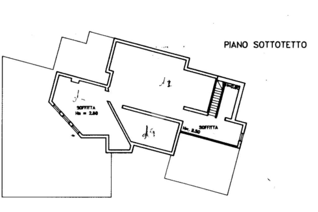 Planimetria - Villa with Private Park in Borgoforte