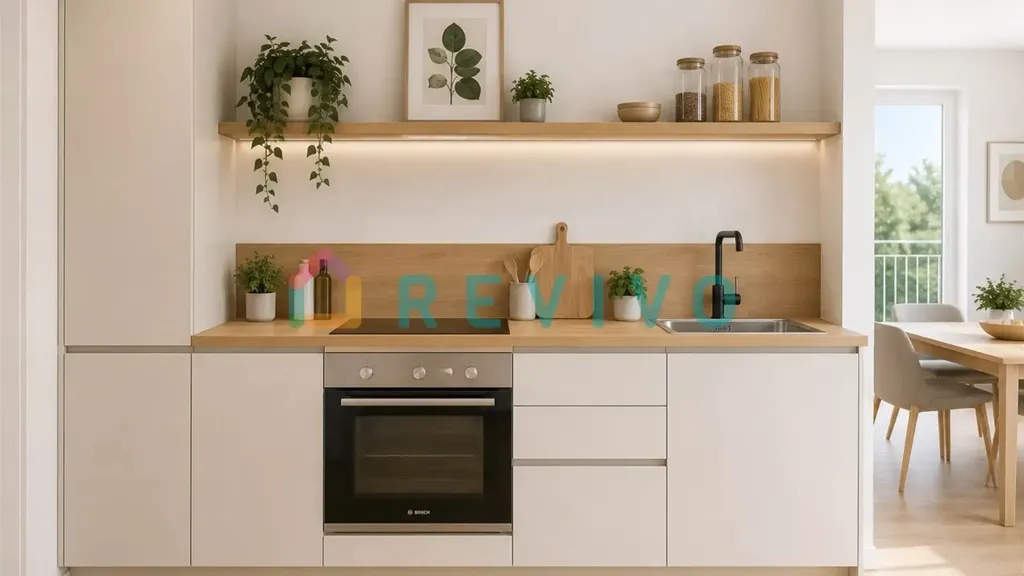 Cuisine - Rusticated Flat with Balcony in Florence