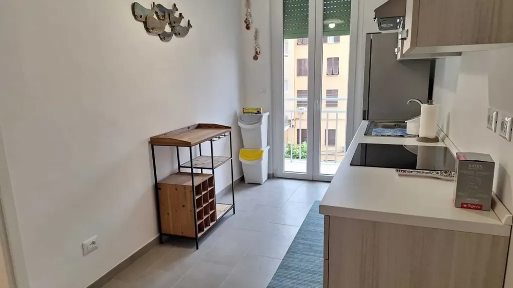 Köök - Renovated Trilocale with Balcony in Alassio