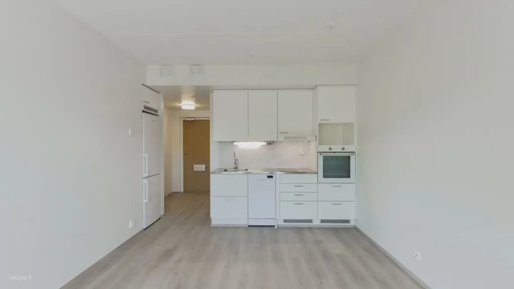 Köök - Modern Studio with Parquet Balcony in Hakunila