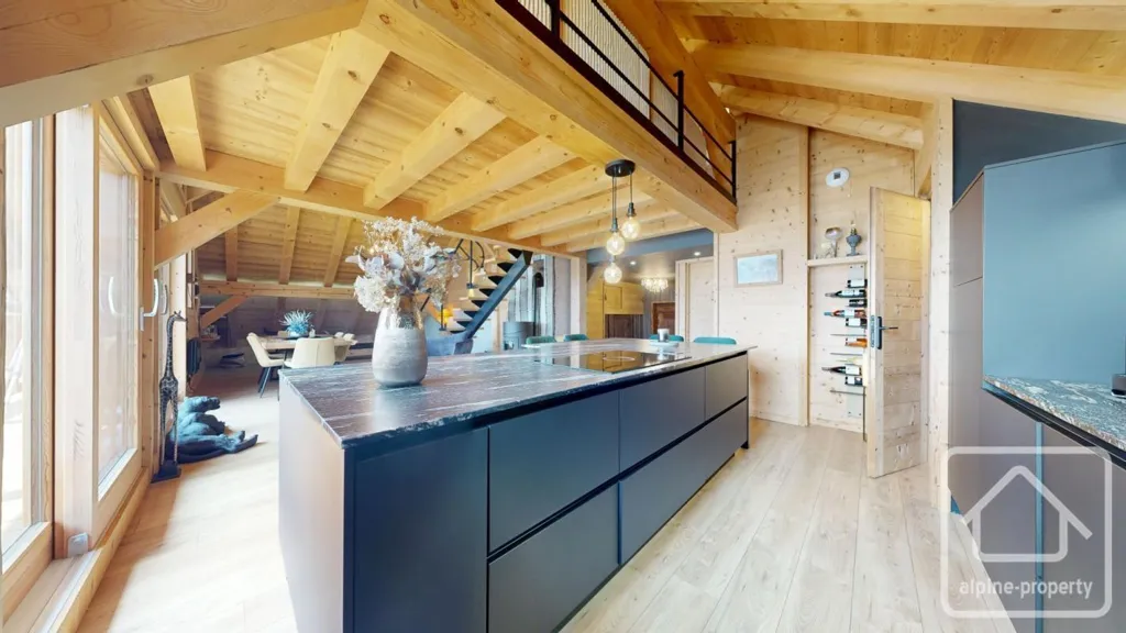 Cuisine - Loft Rénové avec Terrasse Sud à La Motte