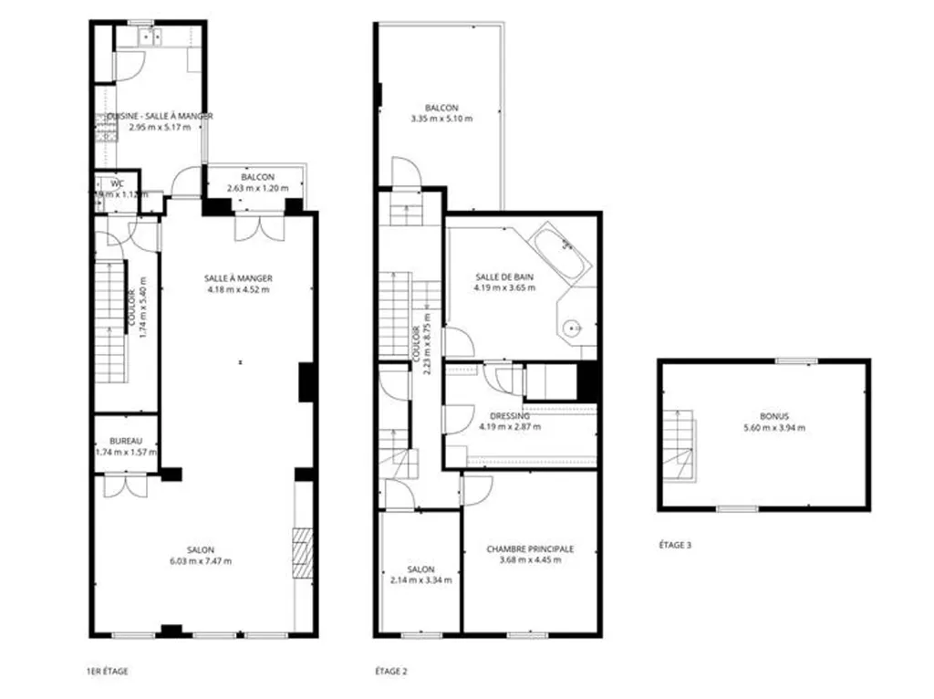 Plaan - Duplex Apartment with Terraces in Schaerbeek