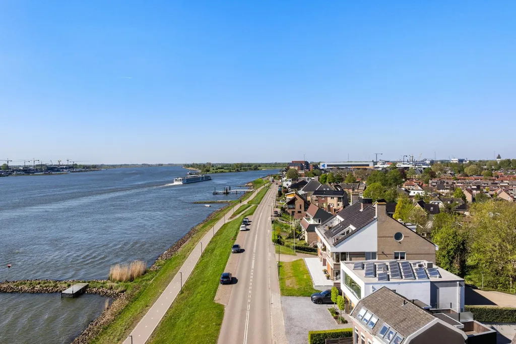 Vue aérienne - Penthouse with River View in Boven-Hardinxveld