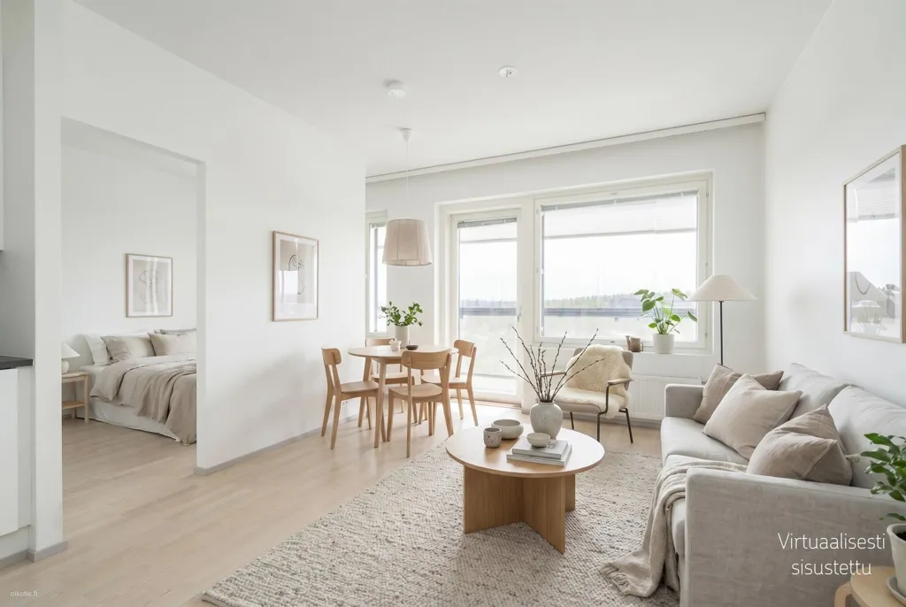 Séjour - Apartment with Balcony in Vihola, Pyhäjärvi